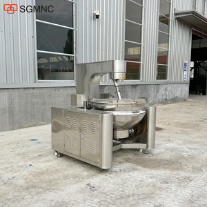 Mélangeur électrique à gaz planétaire inclinable automatique 100L 200L 300L fruits <span class=keywords><strong>de</strong></span> mer crevettes/queues <span class=keywords><strong>de</strong></span> homard - Product Image 4