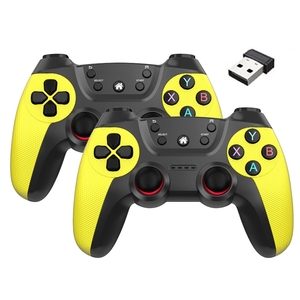 Kabelloser Doppel-Spielcontroller für <span class=keywords><strong>Linux</strong></span>/Android-Telefon für Spielekonsole Stick PC Smart TV Box 2,4G Gamepad Joystick - Product Image 4