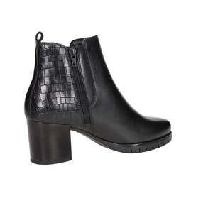 Cinzia Soft Women's Ankle Boots Black Mid-Calf Heeled <b>Booties</b> - Product Image 4