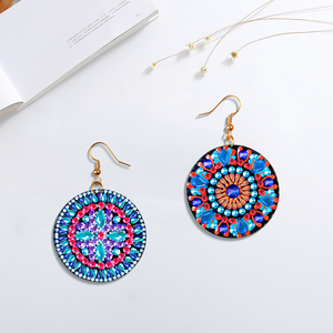 DIY <strong>Hobby</strong> <strong>Crafts</strong> Printed Diamond Embroidery Painting Keychains Made From Crystal Features Floral Subjects - Product Image 1