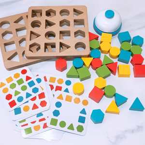 Jeu de société familial en bois pour la formation de l'intelligence et la concentration, jeu de combat de blocs pour duel - Product Image 2
