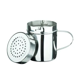 Stainless Steel Sugar Coffee And Salt Steel Jars Chocolate Powder Shaker Sugar Shaker