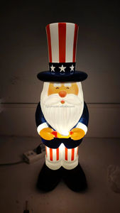 USA Independent Day Décoration Source Factory Personnalisation avec lumière LED Juillet 4th Blow Mold Oncle <span class=keywords><strong>Sam</strong></span> - Product Image 6