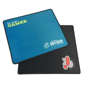 Tapetes de jogo de cartas de baralho Rgb azul e preto coloridos personalizados para mouse pad