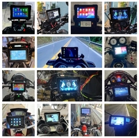Écran GPS Moto Intelligent de 5" Étanche Portable Sans Fil Apple CarPlay Android Auto pour Moto