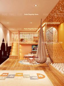 Детская двухъярусная кровать с рамой для скалолазания и качелями - Product Image 5