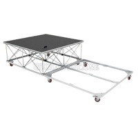 Scène pliante intelligente, estrade portable, plateforme à installation rapide, estrade pour concert, estrade pour batterie