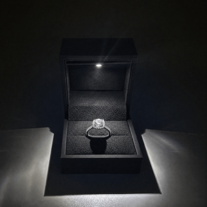 Caja de Anillo de Lujo Zebopak con Luz LED Negra, Logotipo Personalizado, Caja de Regalo de Joyería Premium <span class=keywords><strong>para</strong></span> Propuesta de Matrimonio, Venta al <span class=keywords><strong>Por</strong></span> <span class=keywords><strong>Mayor</strong></span> - Product Image 1