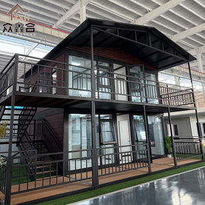 Двухэтажный 20-футовый современный сборный контейнер с двойным крылом для дома, с 2 спальнями, сборный складной, для гостиной, кухни, отеля - Product Image 3