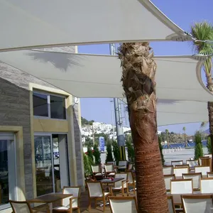Barato playa Camping Hotel tienda PVDF membrana extensible estructura ovalada techo membrana estructura