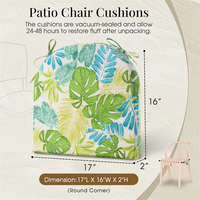 Housse de remplacement en tissu imperméable personnalisé coussin de fauteuil d'extérieur en mousse résilience épaisse de qualité supérieure