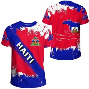 Vente en gros 2026 T-shirt <span class=keywords><strong>de</strong></span> football pour hommes Haïti, maillot <span class=keywords><strong>de</strong></span> l'équipe nationale <span class=keywords><strong>de</strong></span> football haïtien à manches courtes avec drapeaux des <span class=keywords><strong>pays</strong></span> - Product Image 3