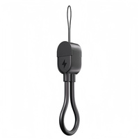 Câble court USB Type C 16CM PD60W avec lanière porte-clés, portable, chargeur rapide USB-C vers USB-C 60W, câble de batterie externe – Approvisionnement direct usine