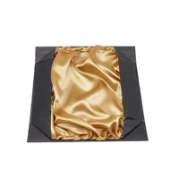 Boîtes pliantes rigides en carton avec insert en satin de luxe, style livre, pour emballage de sous-vêtements et vêtements, vente en gros