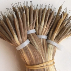 Extensions de cheveux naturels I-Tip Micro Link Remy, double épaisseur, noires, lisses, 10-34 pouces, prix usine - Product Image 4