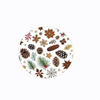 Dessous de verre en feutre de dessin animé pour Halloween et Noël Plaques isolantes pour table d'hôtel