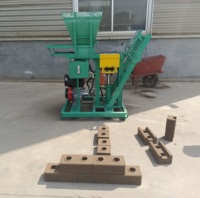 Brique de sol d'argile rouge matière première brique hydraulique diesel à petite échelle faisant des machines
