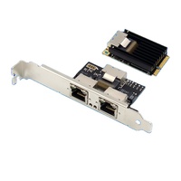 Kartu Jaringan Ethernet Gigabit Dual-Port Mini PCIe Intel I350-AM2 ST7242