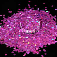 Paillettes hexagonales holographiques épaisses pour nail art, résine époxy, maquillage de festival, bricolage, décoration artisanale