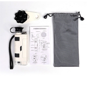 Fabrika hassas işıklı Zoom cep mikroskop 80-120X Zoom yeteneği eğitim için taşınabilir mikroskop - Product Image 4