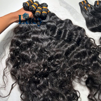 Vente en gros d'extensions de cheveux indiens bruts ondulés, lots de cheveux humains naturels bouclés du Temple de Birmanie, fournisseur