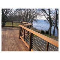 Système de balustrade de balcon extérieur Prima au design moderne, en acier inoxydable, montage latéral