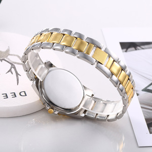 Daily Unisex Luxury <b>Diamond</b> Chronograph Quartz <b>Watch</b> Round Dial Stainless Steel Wristwatch Wholesale Fashion Accessory - Product Image 6