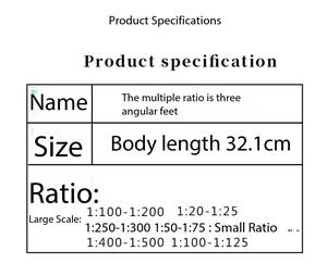 Regla Trigonométrica DF 81 de 30 cm, Regla de Dibujo con Escalas, Plantilla de Cartografía, Regla con Seis Escalas para Diseño de Interiores - Product Image 5