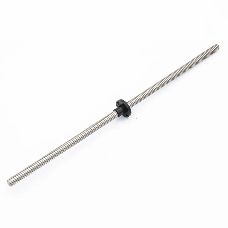T3.5 3.5MM 304 stainless steel 200mm lead screw with plastic nylon nut lead 2.4mm