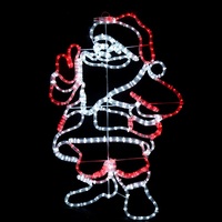 Lumière de corde à led 2D Lumière de motif de Père Noël Lumière de motif de Noël
