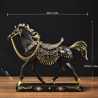 Décorations d'art 3D modernes et simples en résine souple, figurines d'animaux (cheval), ornements de haute qualité pour salon, meuble à vin, bureau, et décorations alimentaires.