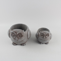Nouvelle collection de pots de fleurs en ciment faits à la main, forme d'animaux mignons, pour la collection printemps 2026, décoration maison et jardin