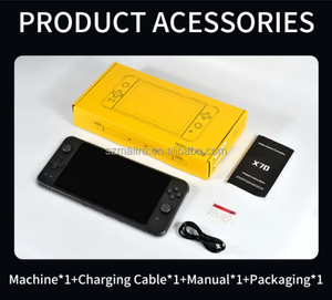<span class=keywords><strong>Console</strong></span> de jeu portable <span class=keywords><strong>S</strong></span> Classic X70, écran HD 7 pouces, 64 Go, batterie 3500 mAh, sortie Super 4K, joysticks Dual Hall, pour joueurs - Product Image 4