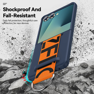 เคสโทรศัพท์มือถือแบบแข็ง<span class=keywords><strong>พับ</strong></span><span class=keywords><strong>ได้</strong></span>สำหรับ Samsung <span class=keywords><strong>Z</strong></span> <span class=keywords><strong>Flip</strong></span> 7 6 5 <span class=keywords><strong>4</strong></span>สายรัดข้อมือแบบยืดหด<span class=keywords><strong>ได้</strong></span> - Product Image 3