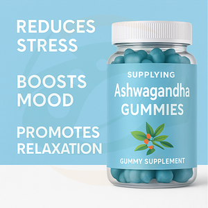 תוסף תזונה, תוספי תזונה טבעיים, סוכריות גומי אשוגנדה, תערובת צמחים, תומך בהרגעה, שיפור מצב הרוח וחיזוק מערכת החיסון - Product Image 3