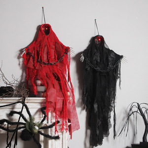 Decoración Luminosa de Fantasma sin Rostro con Cadena de Hierro para Fiestas de Halloween, Reuniones, Casa Embrujada, <span class=keywords><strong>Escape</strong></span> <span class=keywords><strong>Room</strong></span> - Product Image 2