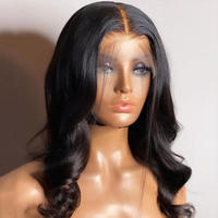 Perruques HD 13x4 en dentelle transparente, noires naturelles, ondulées, sans colle, prêtes à porter, 100% cheveux humains vierges pour femmes