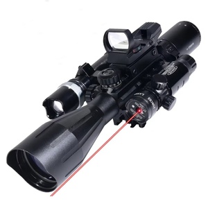 Phạm vi chiến thuật 4-12x50ir tầm xa tầm nhìn màu đỏ và màu xanh lá cây Đèn pin Laser Red Dot kết hợp săn bắn phụ kiện - Product Image 1
