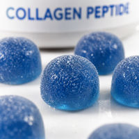 Gummies de collagène peptidique saveur myrtille 60 gummies OEM ODM Complément alimentaire