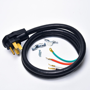 30A 4ピン Nema 14-30P ドライヤー電源コード 3/10AWG SRDTケーブル 240V PVC銅リングエンド 4-6フィート 交換用延長コード - Product Image 6