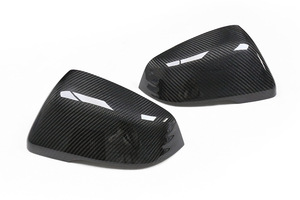 En promotion : Coque de rétroviseur en fibre de carbone sèche A90 Niu Wang Mo, noir/gris - Product Image 5