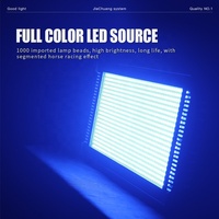 Équipement DJ DMX, lumière stroboscopique pour scène et événements, 960 LED, flash DMX512, 8 segments, 1000W, RGB 3-en-1, activé par le son, IP33, alliage d'aluminium