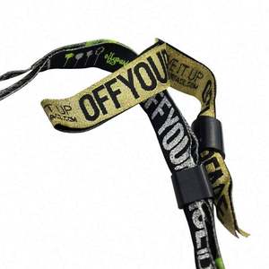 Pulsera dorada Fiesta Festival Tela Deslice tela personalizada con cierre a presión de plástico unidireccional Cierre de pulsera - Product Image 3