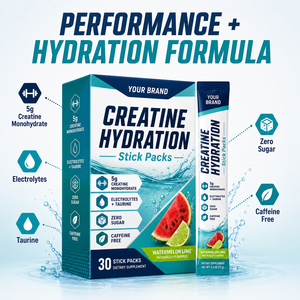 Greenpie Stick <strong>Packs</strong> Private Label Adult Workout Powder Sachets Creatine Monohydrate Electrolyte Powder for Muscle <strong>Growth</strong> - Product Image 2