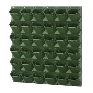 Jardinera Colgante de Pared con 3 Orificios, Verde, Grande, Jardín Vertical, Maceta de Plástico Resistente para Hogar y Hotel - Product Image 2