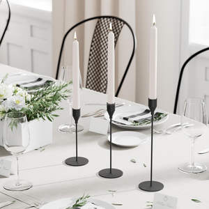 Candelero de mesa de Metal hecho a mano, diseño único, exhibición festiva de velas de larga duración para Navidad para dormitorio y oficina - Product Image 3