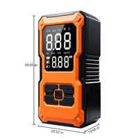 Compresseur de gonflage de pneus portable sans fil en ABS, 150 PSI, avec manomètre numérique, arrêt automatique, gonflage rapide et lumière d'urgence pour