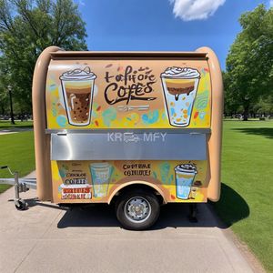 2025 Mobile Fast <b>Coffee</b> <b>Ice</b> Cream Vending Kiosk Snacks Fruit Carts USA Customized Food Trailer With Full restaurant Kitchen - Product Image 2