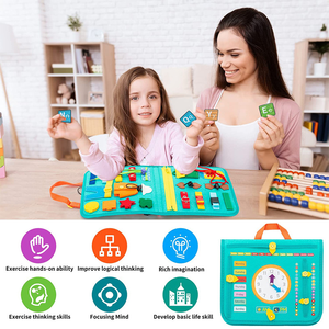 Livre d'activités Montessori en feutre pour bébés et tout-petits, jouet éducatif précoce pour enfants <span class=keywords><strong>de</strong></span> 1 à 4 ans - Product Image 4