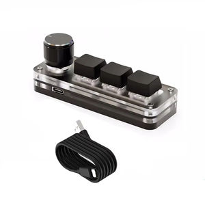 2.4G <span class=keywords><strong>3</strong></span>-kunci Keyboard kustom tombol makro tombol Salin kunci pintasan e-sport Game Mini mekanik steker panas Keyboard Mini - Product Image 1